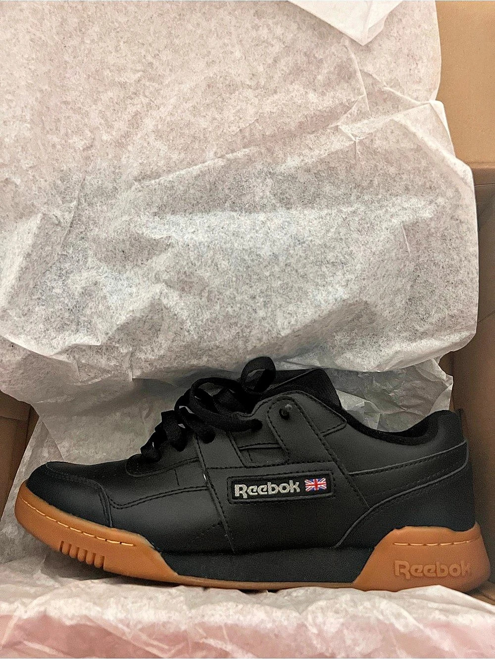 Reebok Workout Plus Black & Brown Sneakers US 8.5